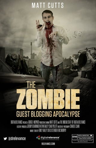 Matt Cutts Google Zombie Guest Blogging Apocalypse [MOVIE POSTER]