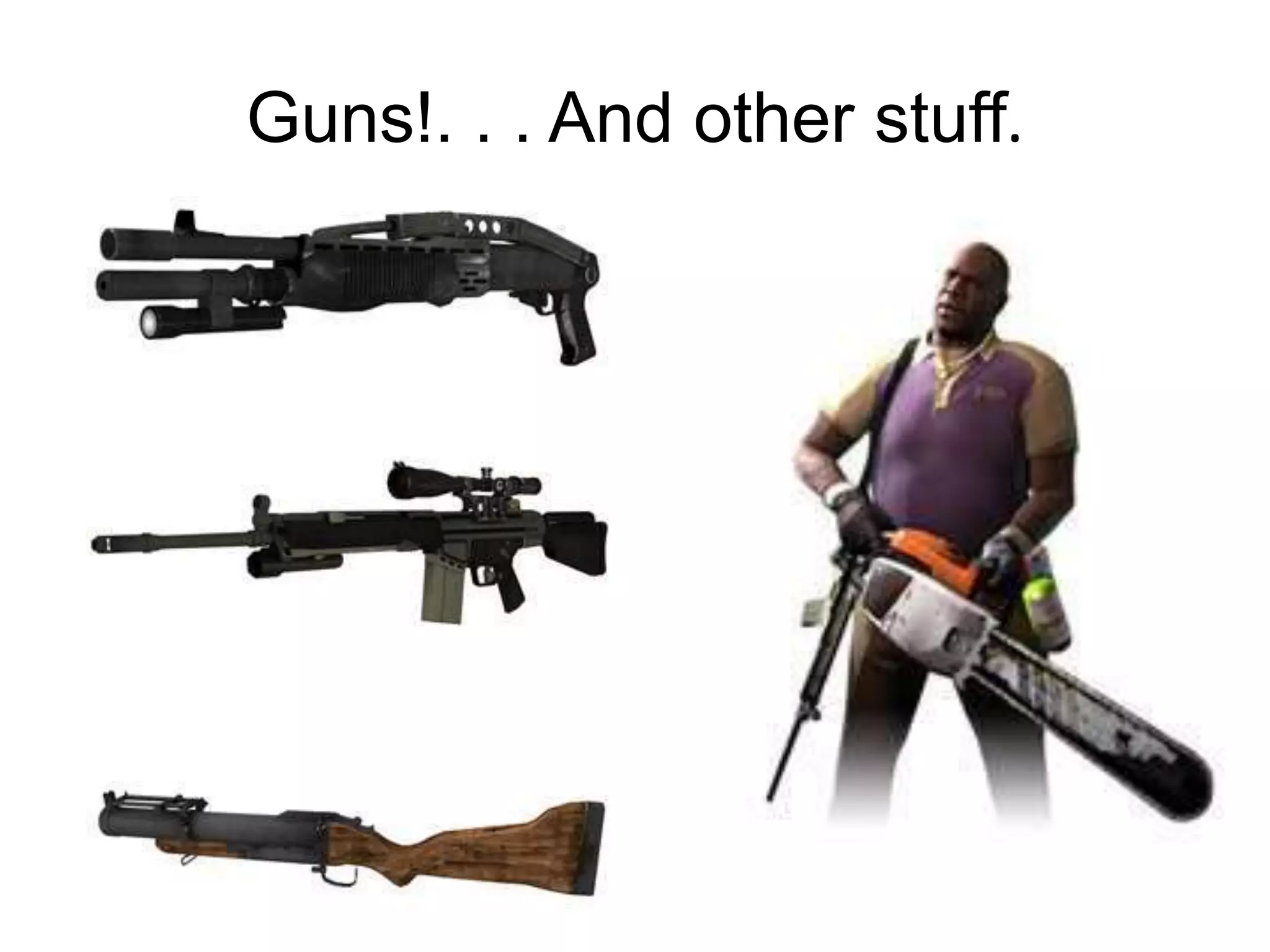 Guns!. . . And other stuff.

 