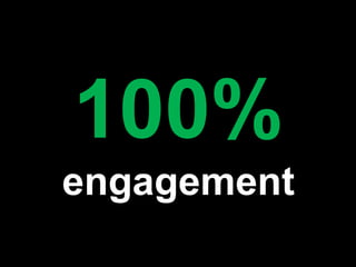 100%
engagement
 