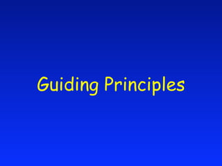 Guiding Principles
 