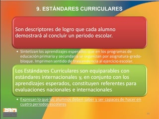 9. ESTÁNDARES CURRICULARES

44

 