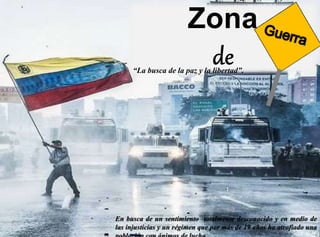 “La busca de la paz y la libertad”.
En busca de un sentimiento totalmente desconocido y en medio de
las injusticias y un régimen que por más de 19 años ha atrofiado una
 