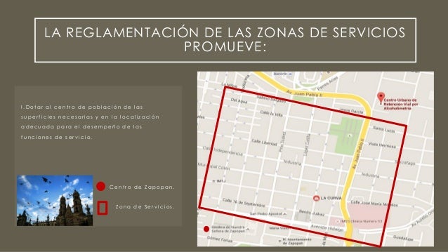 Zona de servicios. Reglamento de Zonificación Estatal de Jal.
