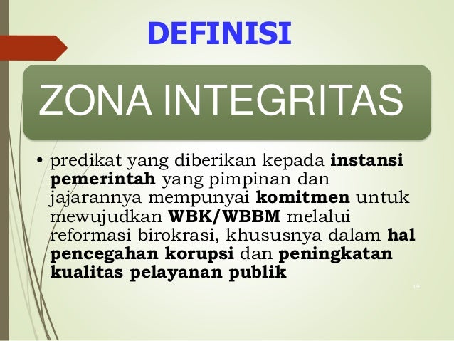 Contoh Banner Zona Integritas Banner Aja