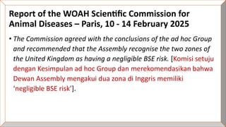 Status Bovine Spongiform Encephalopathy (BSE) Negara Inggris: Pemahaman ...