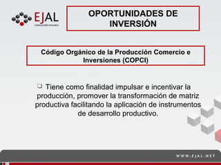 Zonas Especiales de Desarrollo Económico en el Ecuador Presentación ...