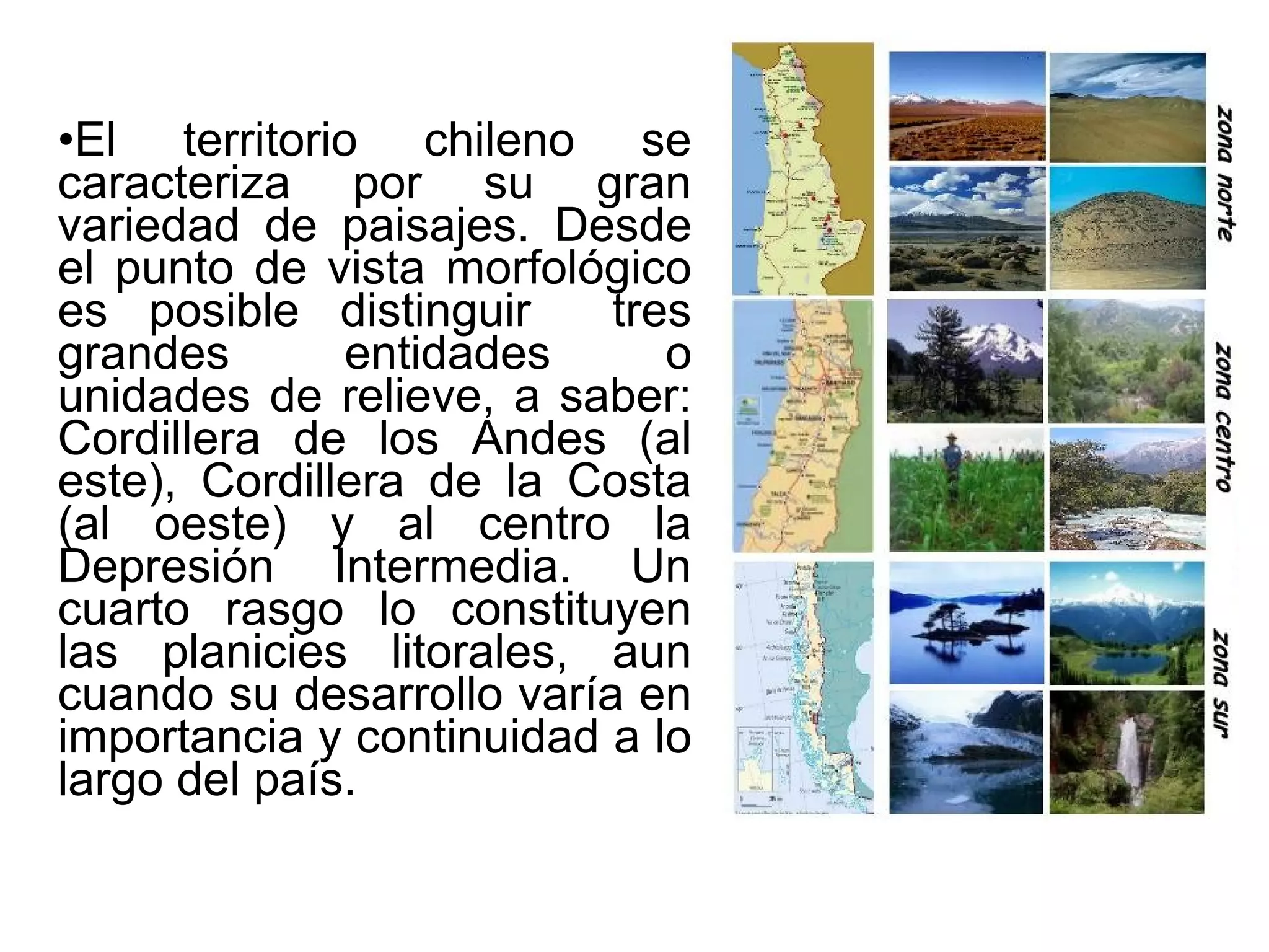 Zonas naturales de chile | PPT