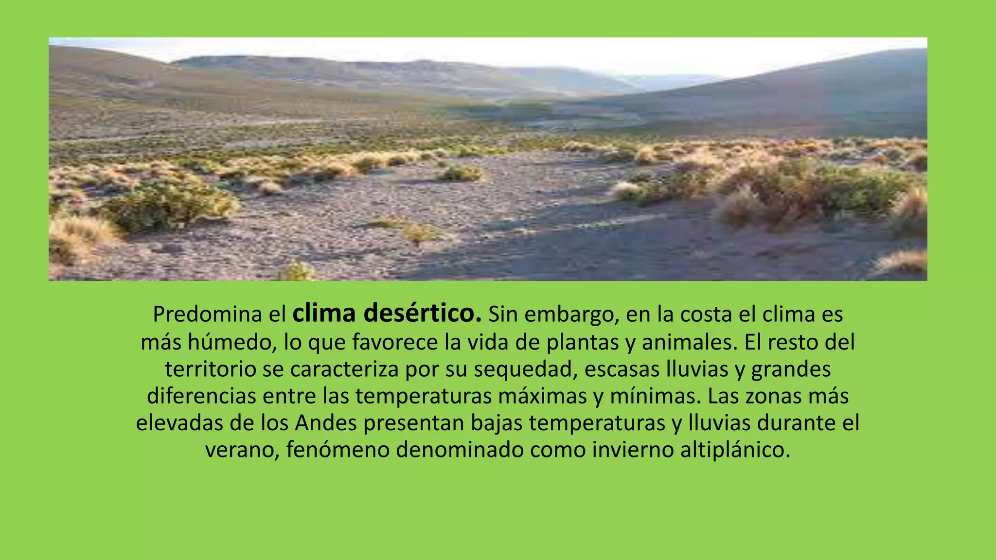 Zonas naturales de chile......norte grande | PPTX