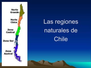 Las regiones
naturales de
Chile
 