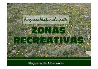 NogueraNaturalmente
   ZONAS
RECREATIVAS

  Noguera de Albarracín
 
