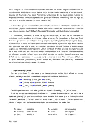 Zona verbs regulars i irregulars | PDF