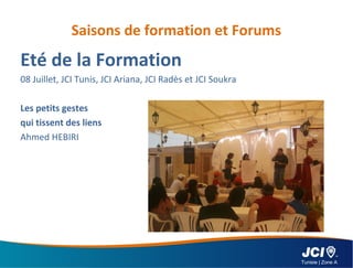 Jci Rades Rapport de formation de JCI Tunisie | Zone A 2012 | PPT