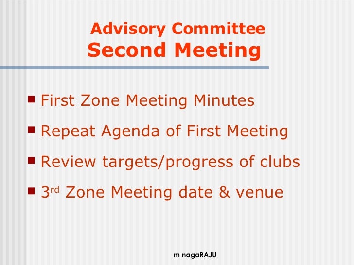 Zone Chairman Duties