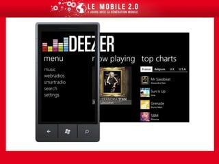 Débuggersurcible (via USB, Wifiou BT)Qt QuickQt Quick signifie “Qt User Interface Creation Kit”Qt Quick c’est :Nouveau langage de programmation simplifié : QMLNouvelle extension de Qt : QtDeclarativeNouvel outil de conception : UI Visual DesignerQt DeclarativeMobilityMulti-mediaWebKit...QtimportQt4.7Rectangle{  width:360   height:360   Text{ anchors.centerIn:parent     text:"HelloWorld"  } }