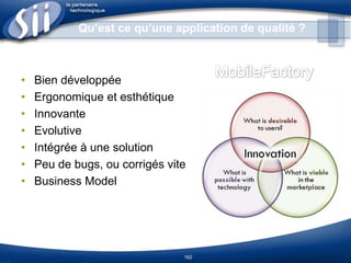 Les problèmes rencontrésBase de donnéesFaibletypage du langageObj CGestion des notifications (pattern Obervateur)Passage de MVC à MVVM (Modèle/Vue/ Vue-Modèle)