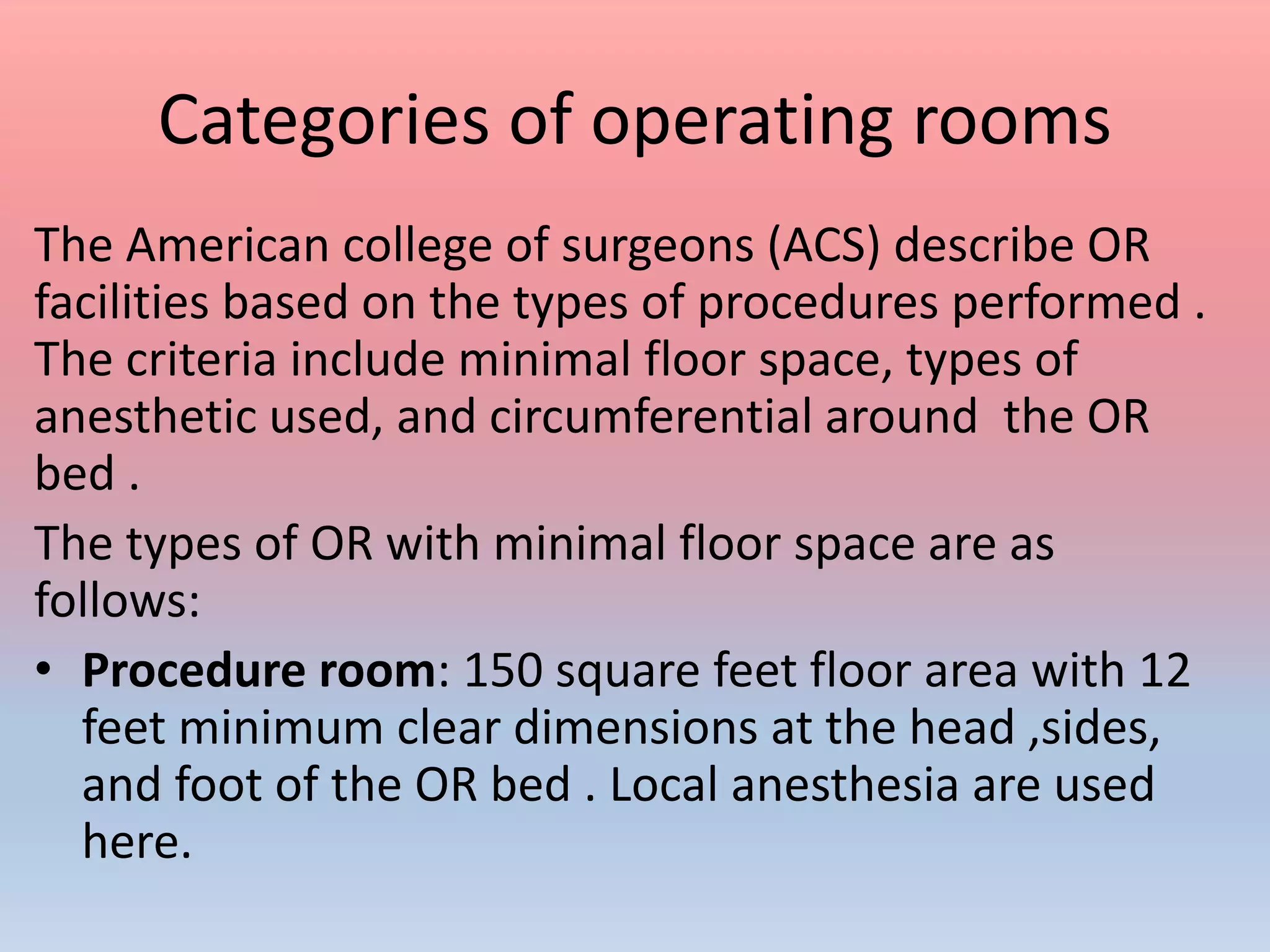 Zone in operation theater | PPTX