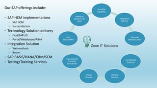 Zone IT Solutions SAP Consulting Services | PPTX