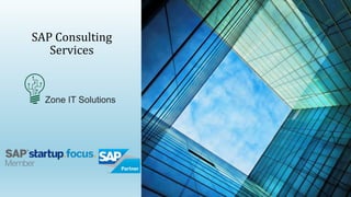 SAP Consulting
Services
 