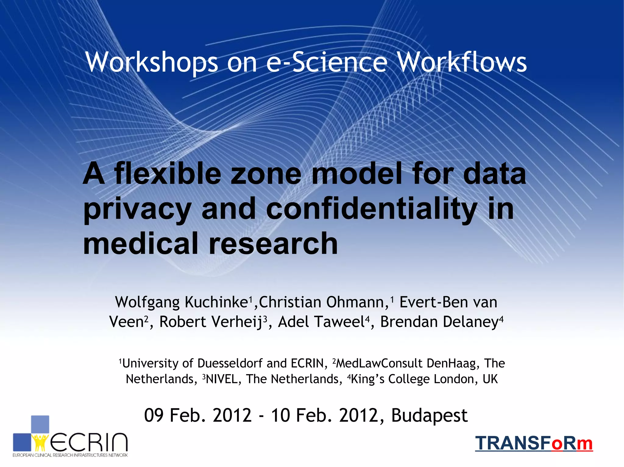 Zone model for data privacy and confidentiality in medical research | PDF