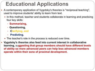 Application of vygotsky's zone of proximal development clearance