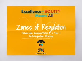 Zones of Regulation
School-wide Implementation of a Tier I
Self-Regulation Strategy
 