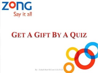 By - Zohaib Butt M.Com I (A) 0123
 