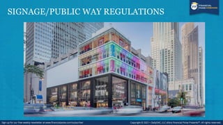 SIGNAGE/PUBLIC WAY REGULATIONS
 