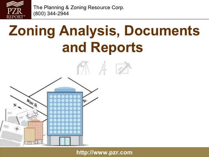 Zoning Analysis, Documents and Reports