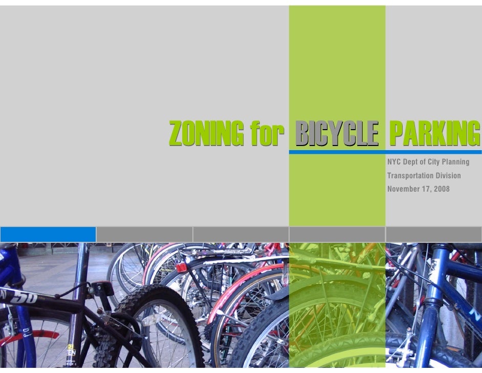 ZONING for BICYCLE PARKING