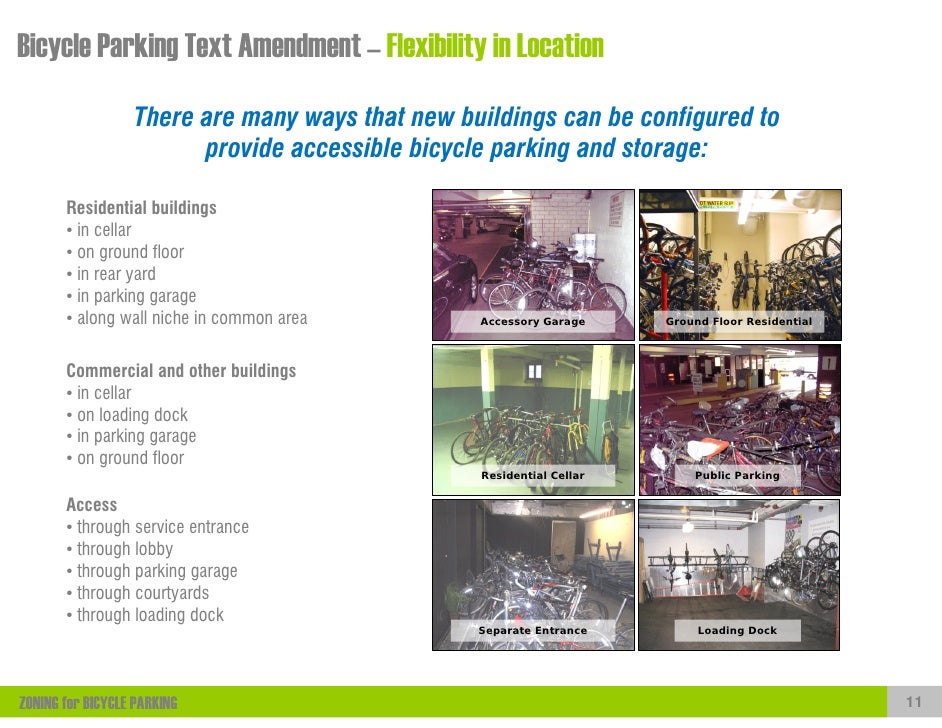 ZONING for BICYCLE PARKING