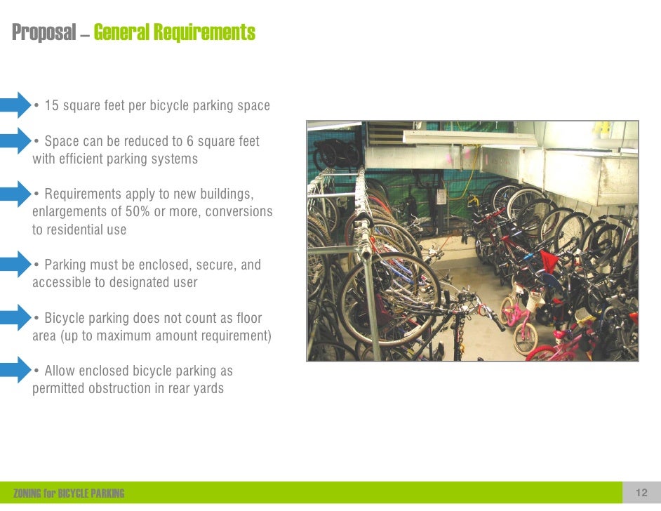 ZONING for BICYCLE PARKING