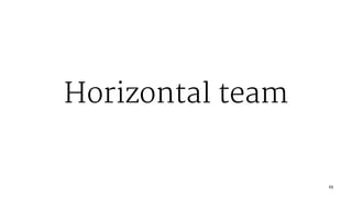 Horizontal team
23
 
