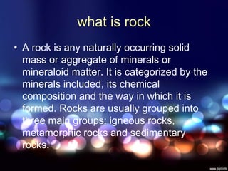 Types of rocks in Pakistan | PPT