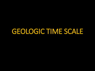 GEOLOGIC TIME SCALE
 