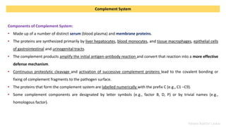 Working of Immune System, Antigen Presentation, and the Complement ...