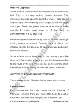 Zoogeography full syllabus