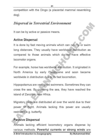Zoogeography full syllabus