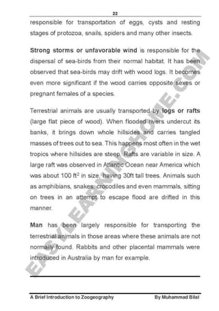 Zoogeography full syllabus