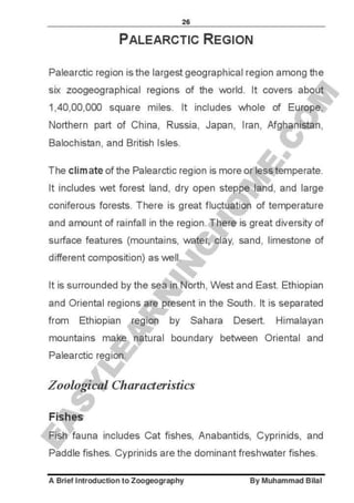 Zoogeography full syllabus