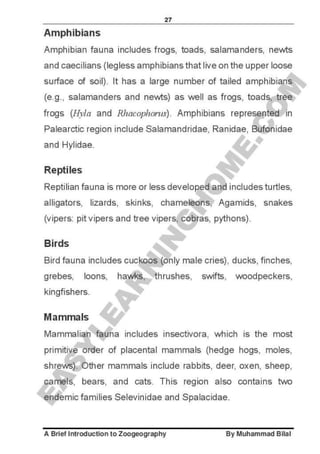 Zoogeography full syllabus