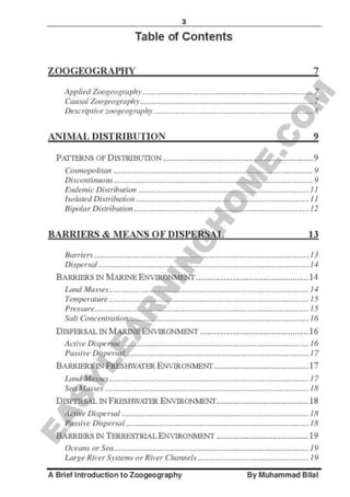 Zoogeography full syllabus