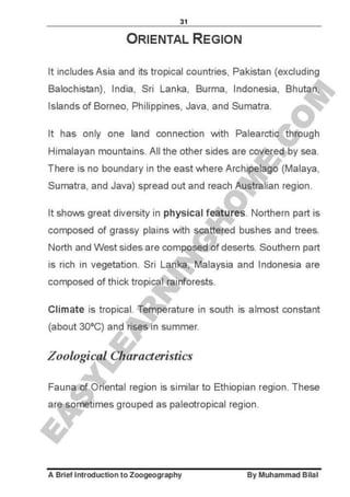 Zoogeography full syllabus