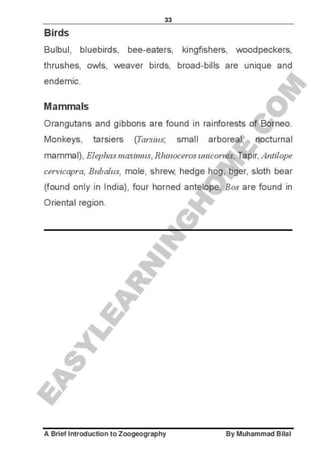 Zoogeography full syllabus