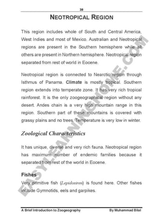 Zoogeography full syllabus