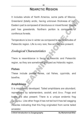 Zoogeography full syllabus