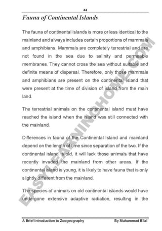 Zoogeography full syllabus