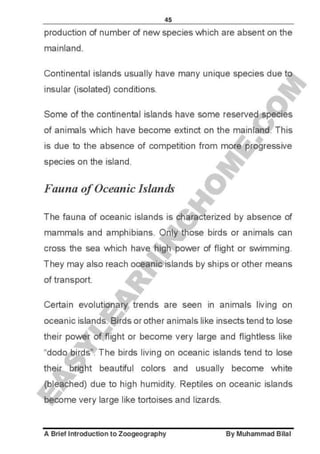 Zoogeography full syllabus