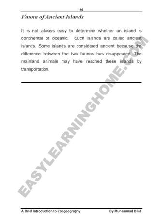 Zoogeography full syllabus