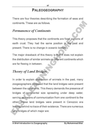 Zoogeography full syllabus