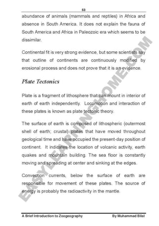 Zoogeography full syllabus